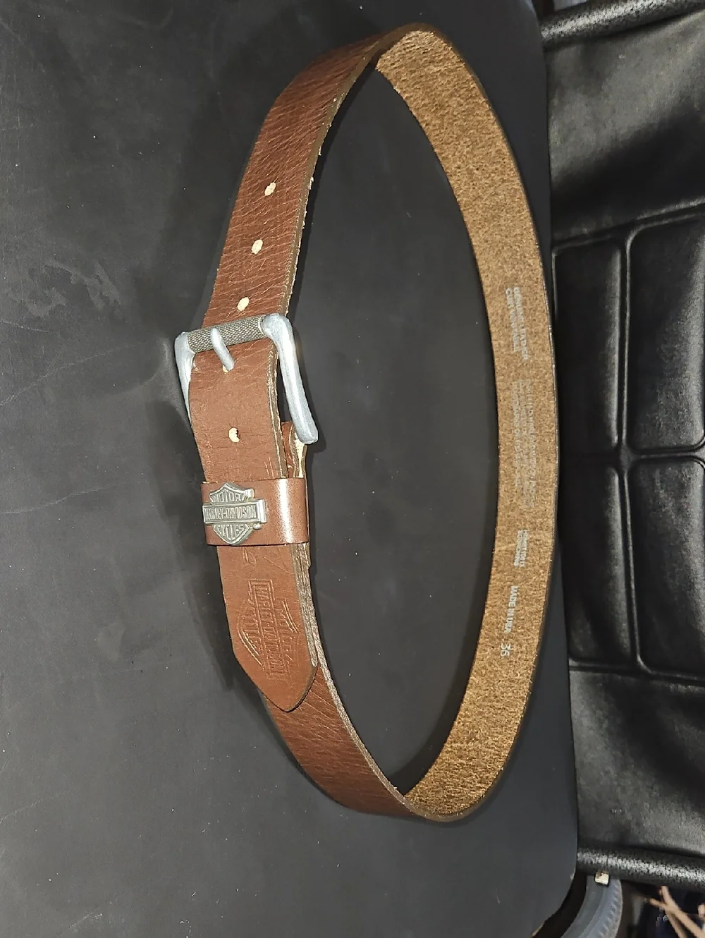 Harley-Davidson Men’s Brown Leather Belt Size 36